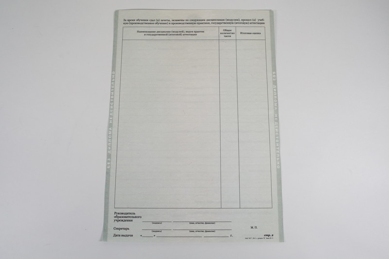 Диплом о начальном образовании  2010-2024 годов в Челябинске