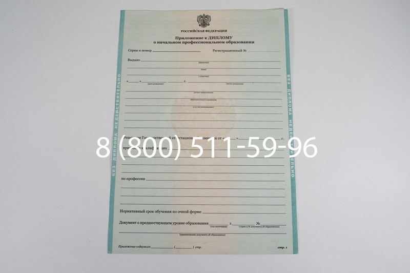 Диплом ПТУ 2014-2024 года в Челябинске